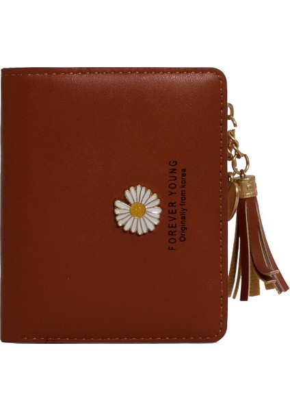 Kadın Kısa Tokalı Fermuar Trend Küçük Krizantem Cüzdan (Yurt Dışından)