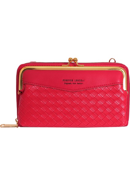 Dokuma Desenli Eşkenar Dörtgen Omuz Çantası Moda Dikiş Çok Yönlü Postacı Çantası