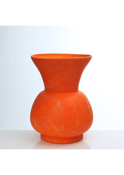 Büyük Boy Antik Vazo Turuncu AK.NRH0066