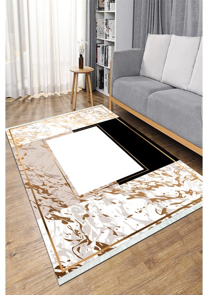 Dijital Baskılı Yıkanabilir Kaymaz Taban Salon Halısı Mutfak Halısı ve Koridor Halısı NH-HS-412