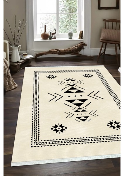 Dijital Baskılı Kaymaz Taban Yıkanabilir Modern Salon Halısı Mutfak Halısı ve Yolluk NH-SD-861