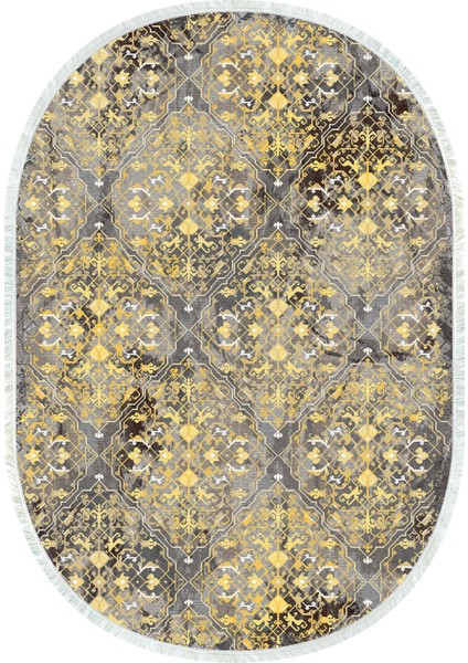 Dijital Baskılı Kaymaz Taban Yıkanabilir Oval Salon Halısı Mutfak Halısı ve Yolluk NHO-HT-377 fiyatları