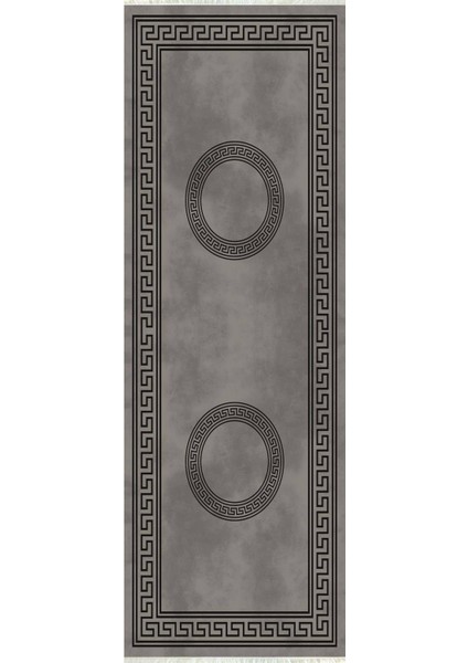 Dijital Baskılı Kaymaz Taban Yıkanabilir Modern Desenli Koridor Halısı Yolluk NHU-HY-962
