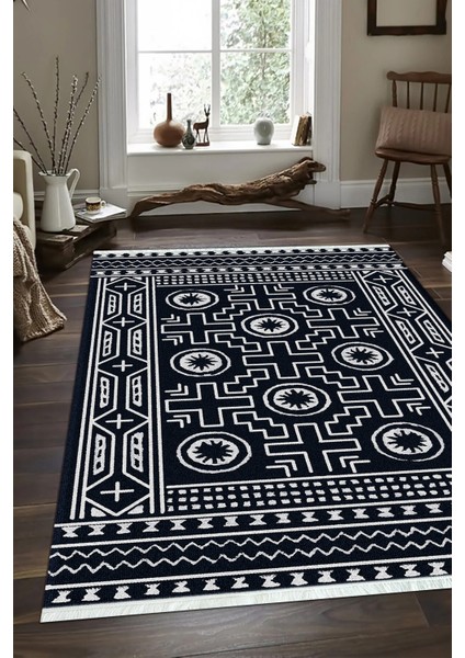 Dijital Baskılı Kaymaz Taban Yıkanabilir Modern Salon Halısı Mutfak Halısı ve Yolluk NH-SD-929
