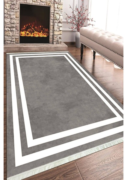 Baskılı Modern Desenli Kaymaz Tabanlı Yıkanabilir Şık Salon Halısı Mutfak Halısı ve Yolluk NH-HT-530