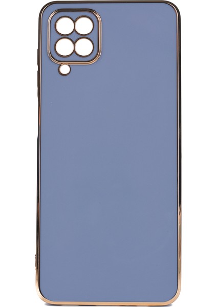 Samsung Galaxy M22 Parlak Kenarlı Bark Silikon Kılıf