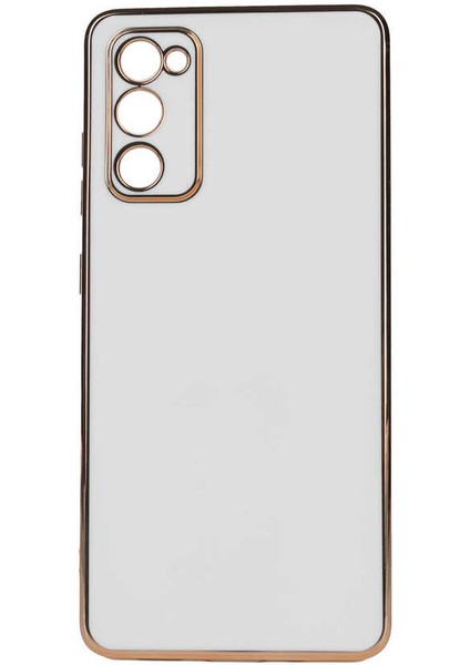 Samsung Galaxy A03S Parlak Kenarlı Bark Silikon Kılıf Kırılmaz Ekran Koruyucu