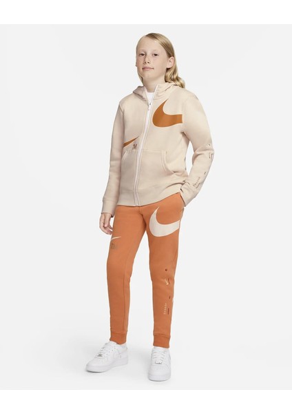 Sportswear Swoosh Fleece DD8721-808 Çocuk Eşofman Altı