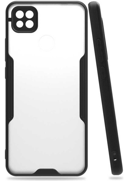 Xiaomi Redmi 9c Kılıf Arkası Mat Kamera Korumalı Silikon - Siyah