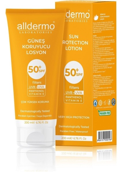 Güneş Koruyucu Losyon SPF50+ 200 ml