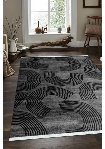 Dijital Baskılı Kaymaz Taban Yıkanabilir Modern Salon Halısı Mutfak Halısı ve Yolluk NH-SD-849
