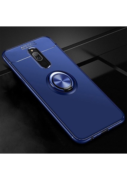 Xiaomi Redmi 8 Kılıf Yüzüklü Silikon Range - Mavi