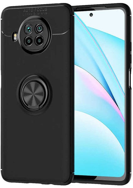 Xiaomi Mi 10T Lite 5g Kılıf Yüzüklü Silikon Range - Siyah