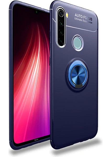 Xiaomi Redmi Note 8t Kılıf Yüzüklü Silikon Range - Mavi