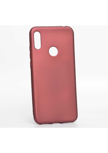Huawei Y6S 2019 Kılıf Silikon Yumuşak Dokulu Premium- Mürdüm