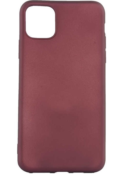 Apple iPhone 11 Pro Max Kılıf Silikon Yumuşak Dokulu Premium- Mürdüm