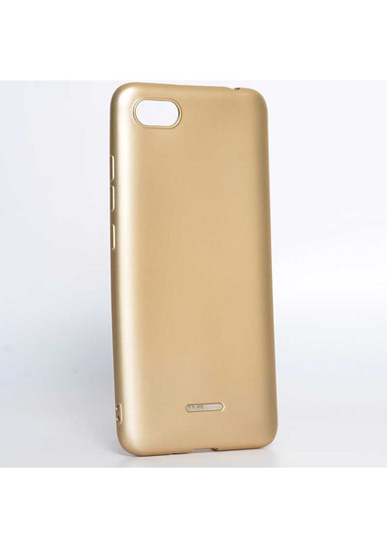 Xiaomi Redmi 6A Kılıf Silikon Yumuşak Dokulu Premium- Gold