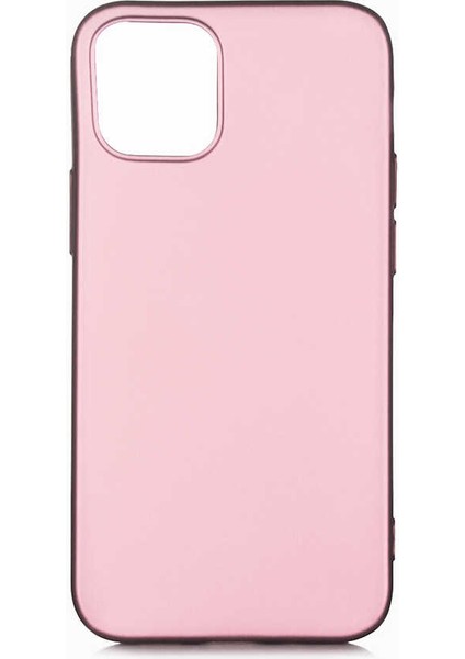 Apple iPhone 12 Kılıf Silikon Yumuşak Dokulu Premium- Rose Gold