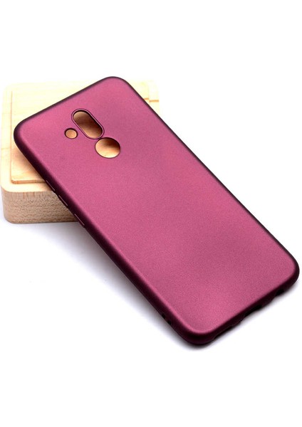 Huawei Mate 20 Lite Kılıf Silikon Yumuşak Dokulu Premium- Mürdüm