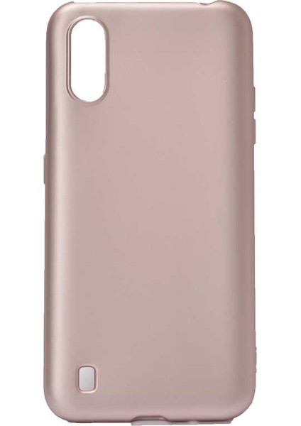 Galaxy A01 Kılıf Silikon Yumuşak Dokulu Premium- Rose Gold