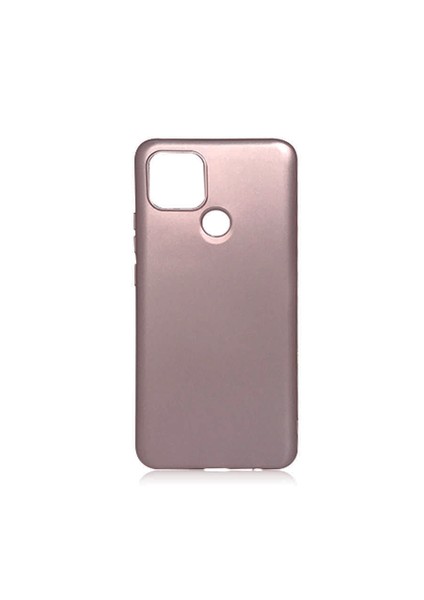 Oppo A15S Kılıf Silikon Yumuşak Dokulu Premium- Rose Gold