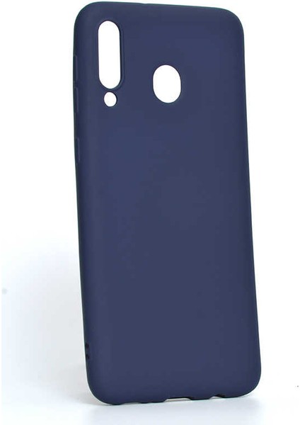 Galaxy M30 Kılıf Silikon Yumuşak Dokulu Premium- Lacivert
