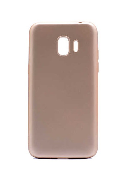 Galaxy J2 Pro 2018 Kılıf Silikon Yumuşak Dokulu Premium- Gold