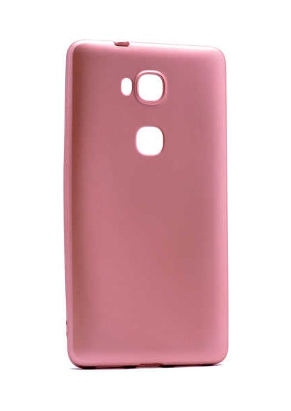 Huawei Gr5 Kılıf Silikon Yumuşak Dokulu Premium- Rose Gold