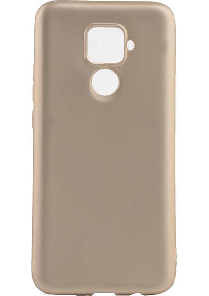 Huawei Mate 30 Lite Kılıf Silikon Yumuşak Dokulu Premium- Gold