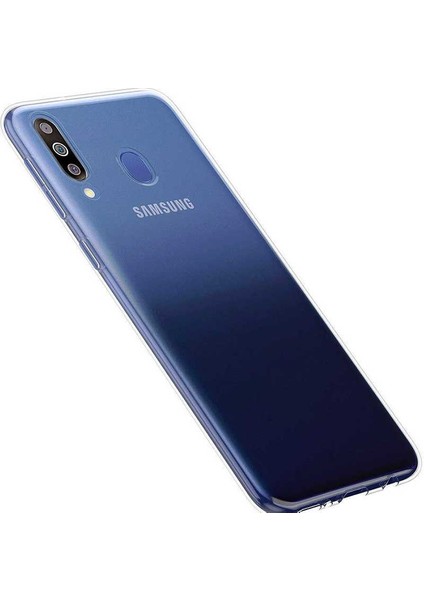 Galaxy M40 Kılıf Şeffaf Silikon Lüx