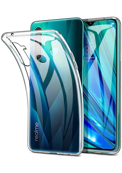 Realme 6i Kılıf Şeffaf Silikon Lüx