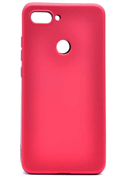 Xiaomi Mi 8 Lite Kılıf Silikon Yumuşak Dokulu Premium- Kırmızı