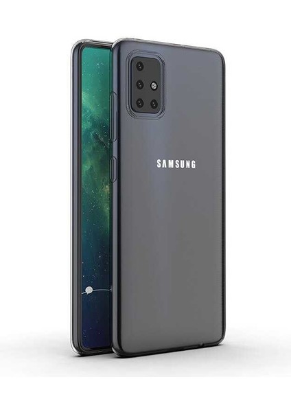 Galaxy A51 Kılıf Şeffaf Silikon Lüx