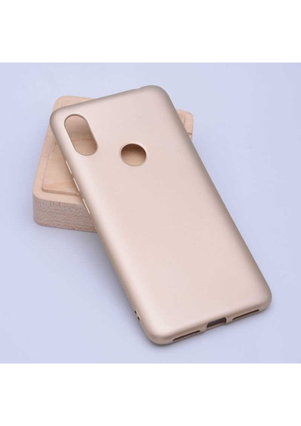 Xiaomi Mi 6x Kılıf Silikon Yumuşak Dokulu Premium- Gold