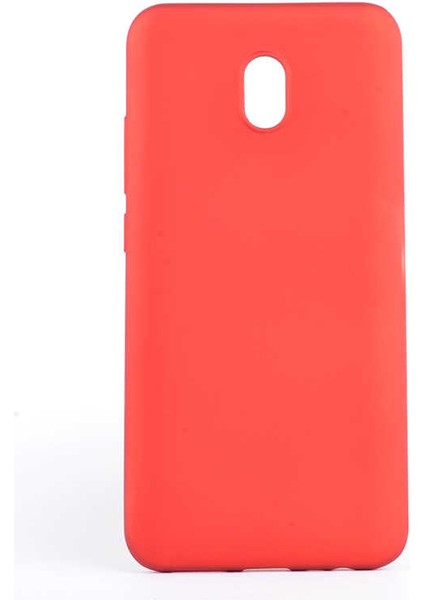 Xiaomi Redmi 8A Kılıf Silikon Yumuşak Dokulu Premium- Kırmızı