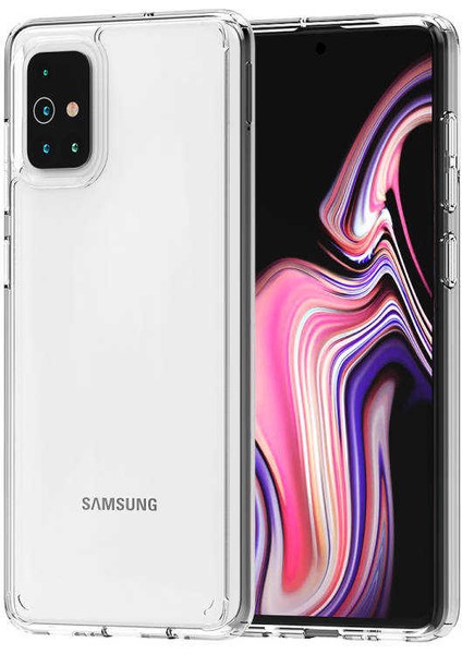 Galaxy A71 Kılıf Şeffaf Sert Tpu Silikon