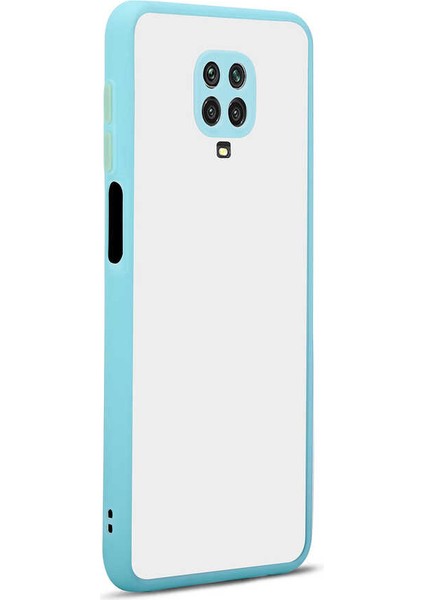 Xiaomi Redmi Note 9 Pro Kılıf Mat Buzlu Kamera Korumalı Silikon - Turkuaz