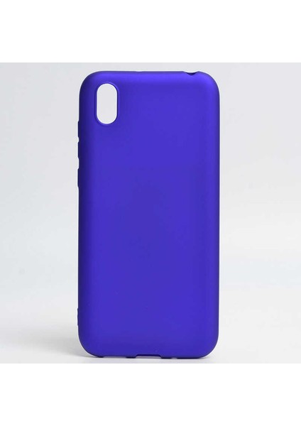 Huawei Y5 2019 Kılıf Silikon Yumuşak Dokulu Premium- Saks Mavi