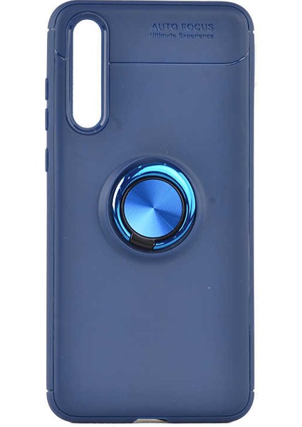 Huawei P20 Pro Kılıf Yüzüklü Silikon Range - Mavi