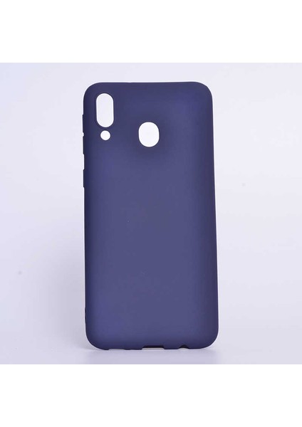 Galaxy M20 Kılıf Silikon Yumuşak Dokulu Premium- Lacivert