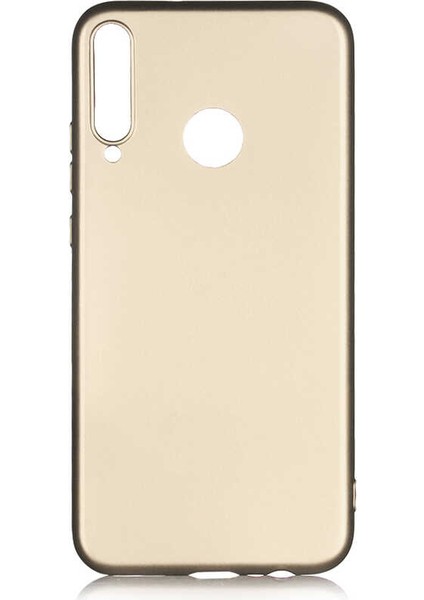 Huawei P40 Lite E Kılıf Silikon Yumuşak Dokulu Premium- Gold