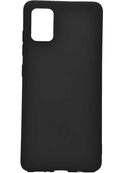 Galaxy A51 Kılıf Silikon Yumuşak Dokulu Premium- Siyah