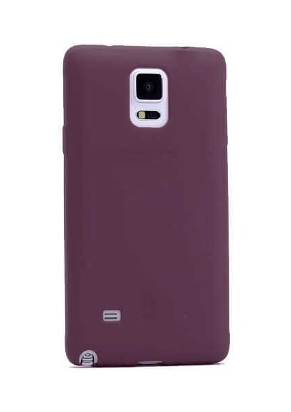 Galaxy Note 3 Kılıf Silikon Yumuşak Dokulu Premium- Mürdüm