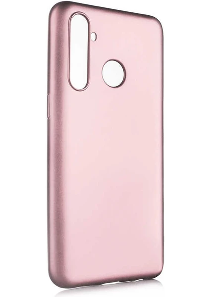 Realme 5 Pro Kılıf Silikon Yumuşak Dokulu Premium- Rose Gold