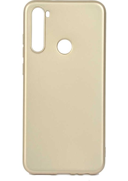 Xiaomi Redmi Note 8t Kılıf Silikon Yumuşak Dokulu Premium- Gold