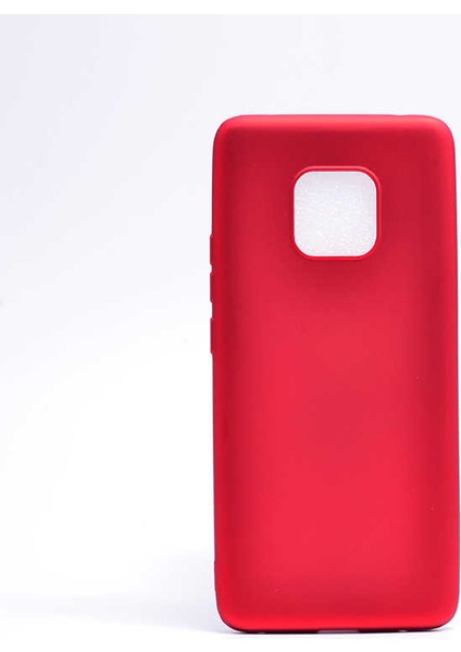 Huawei Mate 20 Pro Kılıf Silikon Yumuşak Dokulu Premium- Kırmızı