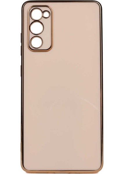 Galaxy S20 Fe Kılıf Parlak Detaylı Kamera Korumalı Silikon - Rose Gold
