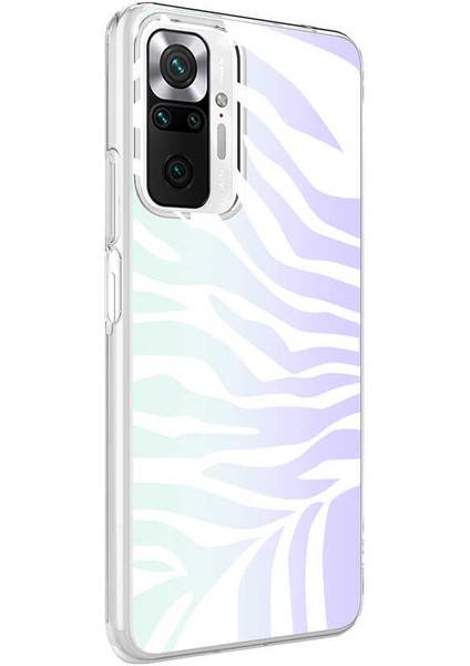 Xiaomi Redmi Note 10 Pro Kılıf Desenli M-Blue Silikon - Zebra No1