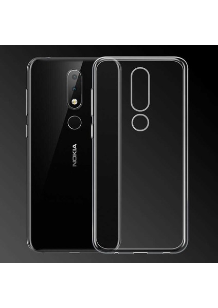 Nokia 5.1 Plus Kılıf Şeffaf Silikon Lüx fiyatları