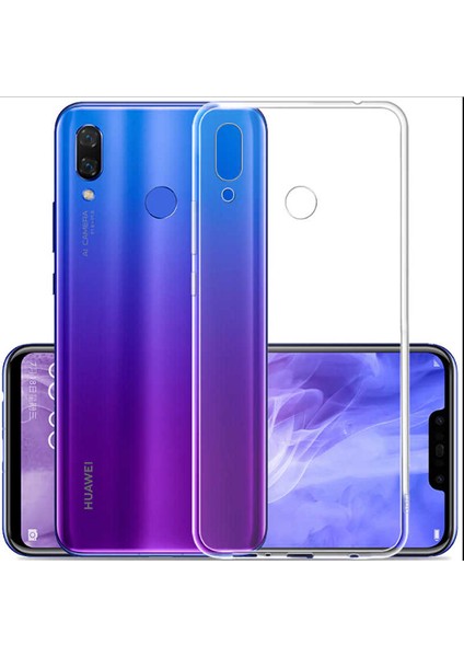 Huawei Y9 2019 Kılıf Şeffaf Silikon Lüx